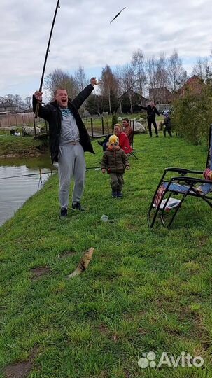 Аренда беседки с рыбалкой