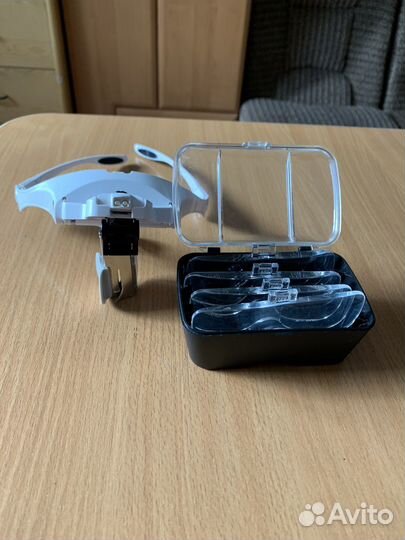 Очки лупа с подсветкой бинокулярные