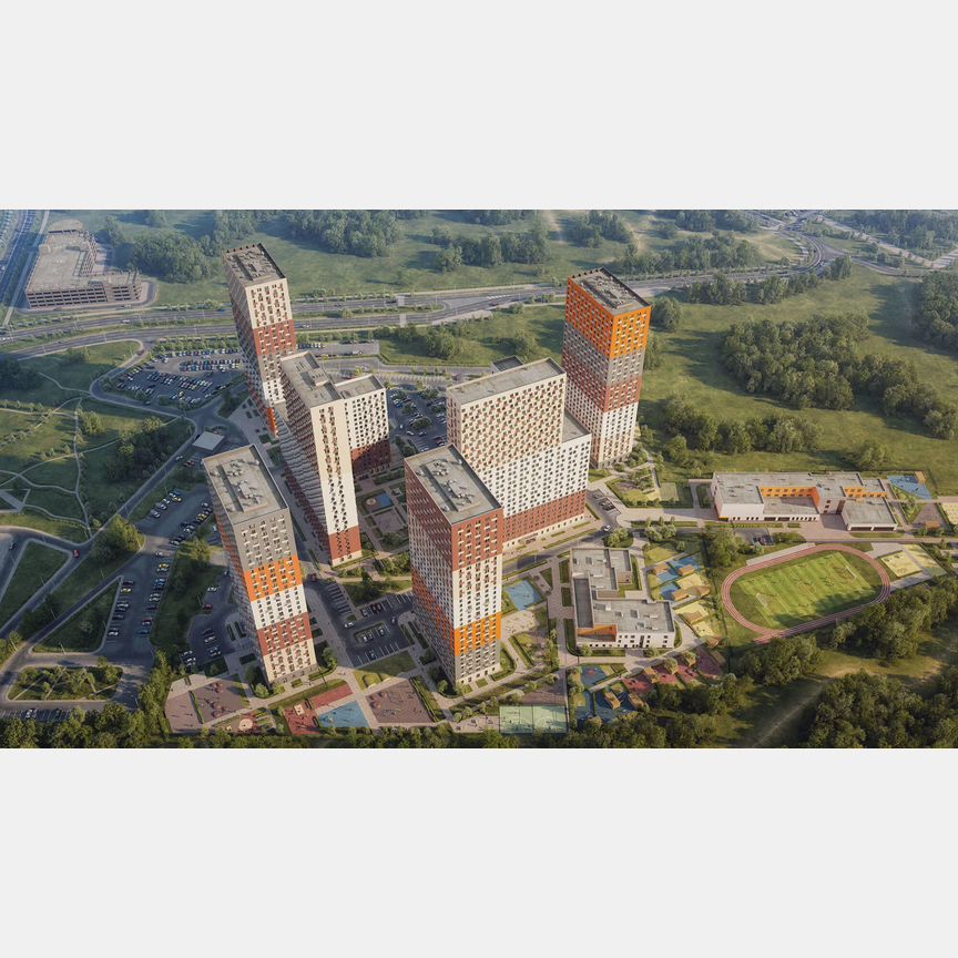 Квартира-студия, 33,3 м², 22/24 эт.