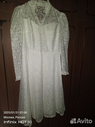 Платье белая