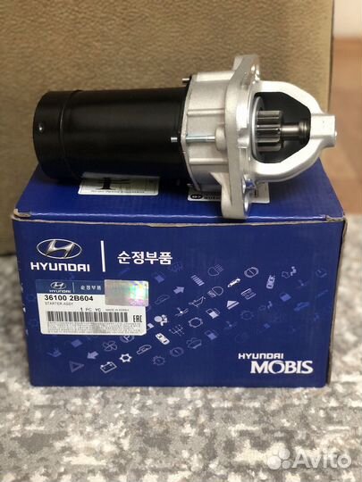 Стартер 361002b604 солярис рио