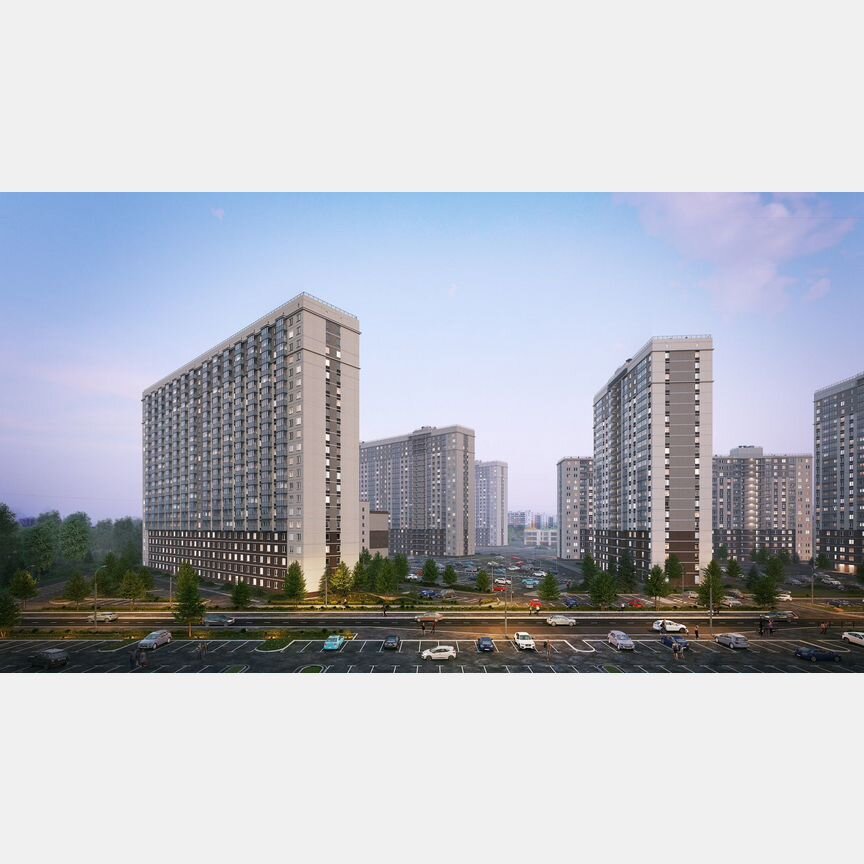 1-к. квартира, 42,5 м², 9/24 эт.