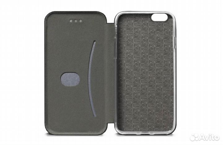 Магнитный Чехол-Книжка для iPhone 6 Plus (Black)