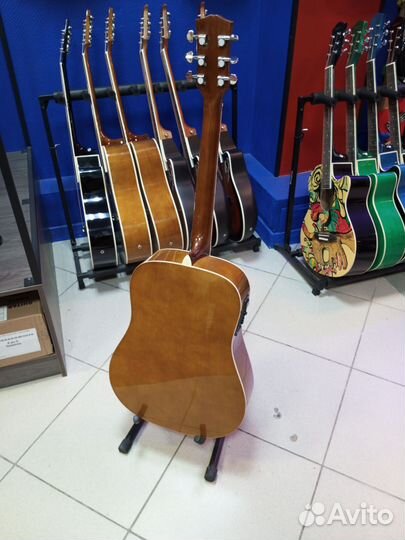 Гитара Fabio FAW801CEQ электроакустика с чехлом