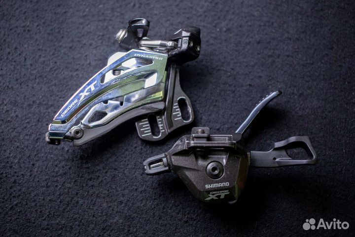 Передняя манетка и переключатель Shimano M8000