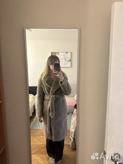 Пальто женское тедди