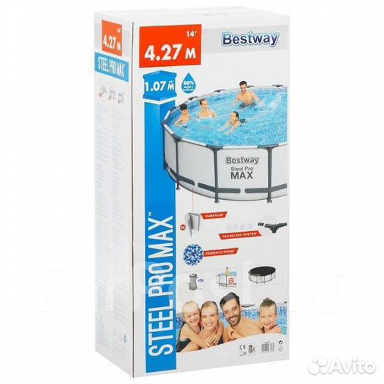 Каркасный бассейн Steel Pro Max 427х107см, 13030л