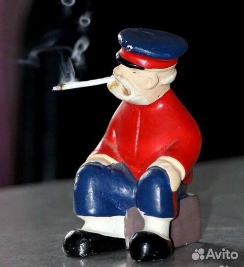 Статуэтка Дед- курильщик СССР
