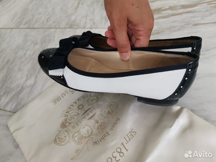 Балетки, натуральная кожа 36