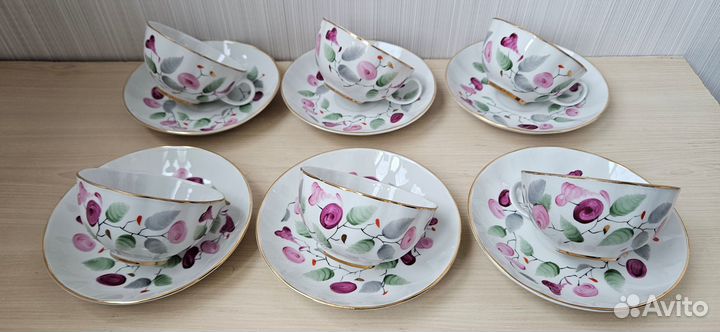 Сервиз Утро Слива - Лфз 1950-е гг