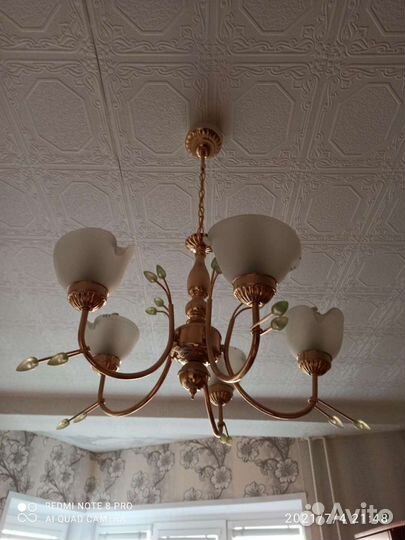 Люстра потолочная бу