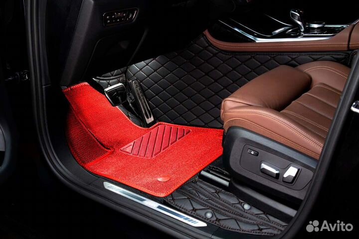 3D Коврики Geely Салон Багажник из Экокожи