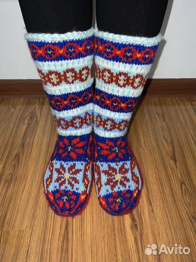 Носки вязаные, джурабы дагестанские