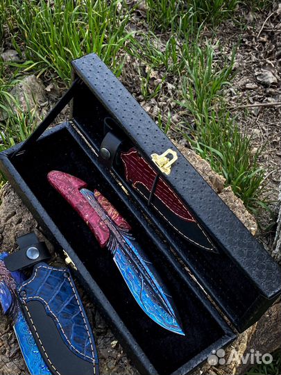 Нож перо дамаск