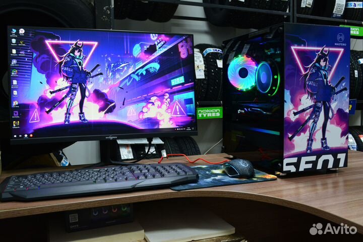 Игровой Intel 8 ядер+ MSI 570+DDR4 16gb