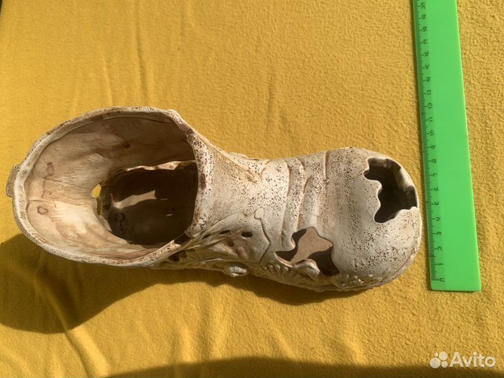 Декорация для аквариума, Сапожок керамический