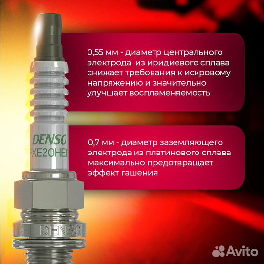 Иридиевые свечи зажигания FXE20HE11 Ниссан Nissan