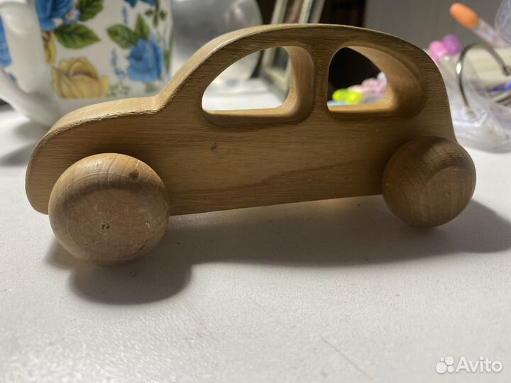 Развивающая игрушка деревянная машинка Lotes toys