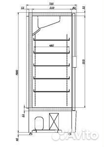 Шкаф холодильный Ариада Рапсодия R 700 LS (стеклян