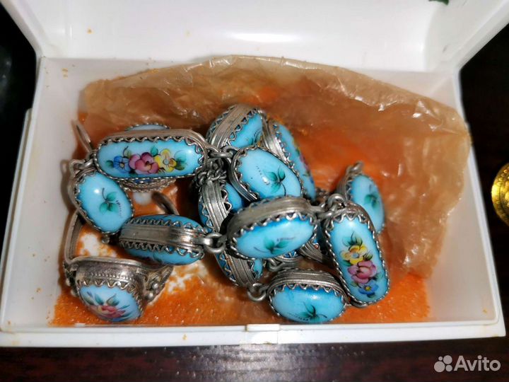 Финифть, кольцо, колье СССР