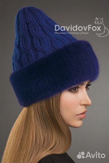 Шапка норковая женская