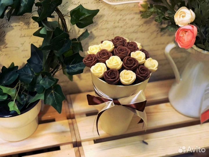 Съедобные розы букет