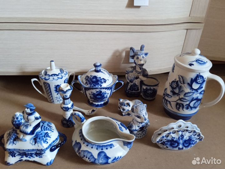 Гжель посуда