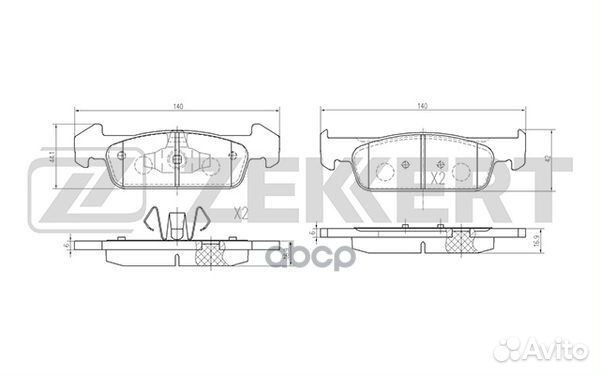 Колодки торм. диск. передн. Dacia Logan II 12