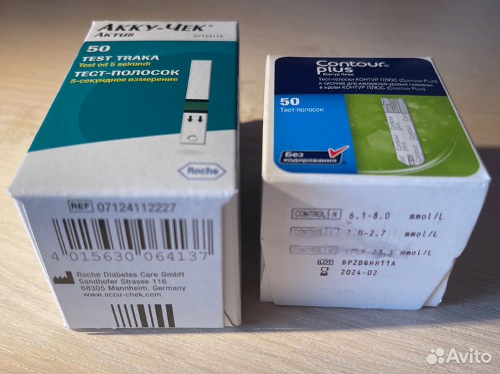 Тест полоски акку чек, contour plus