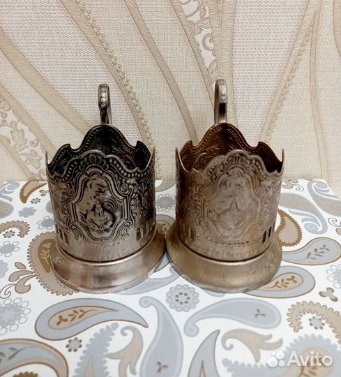 Подстаканник Космос мельхиор СССР