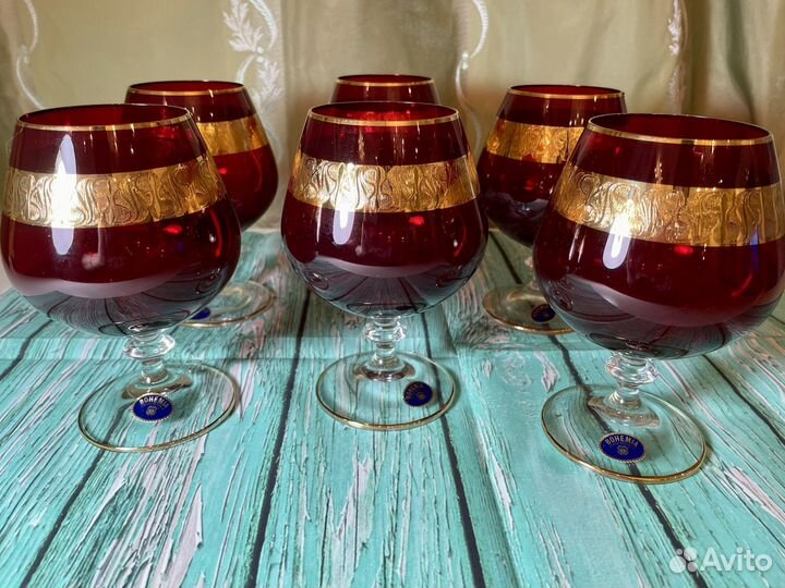 Бокалы под коньяк Bohemia 6 штук