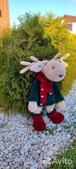 Новогодний олень ручной работы