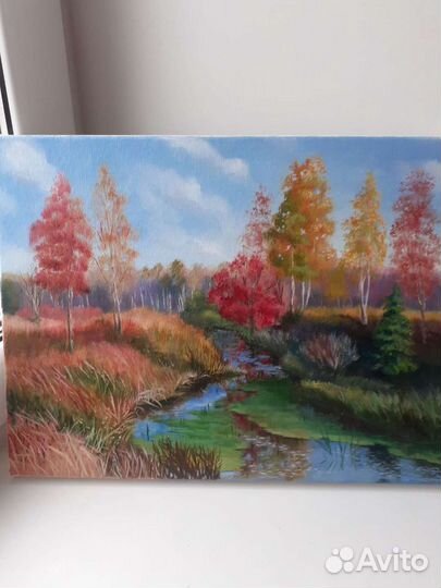 Картина маслом Осень