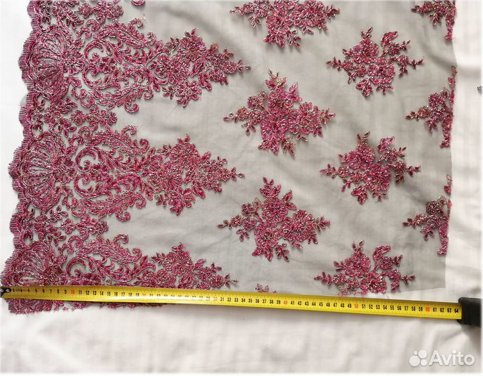 Ткань кружево купон