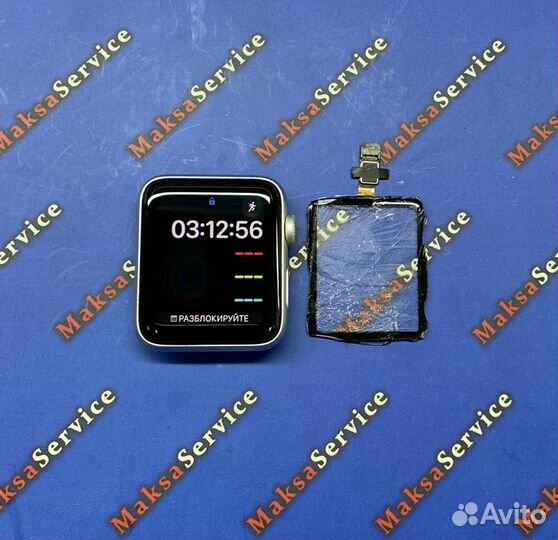 Замена стекла экрана apple watch