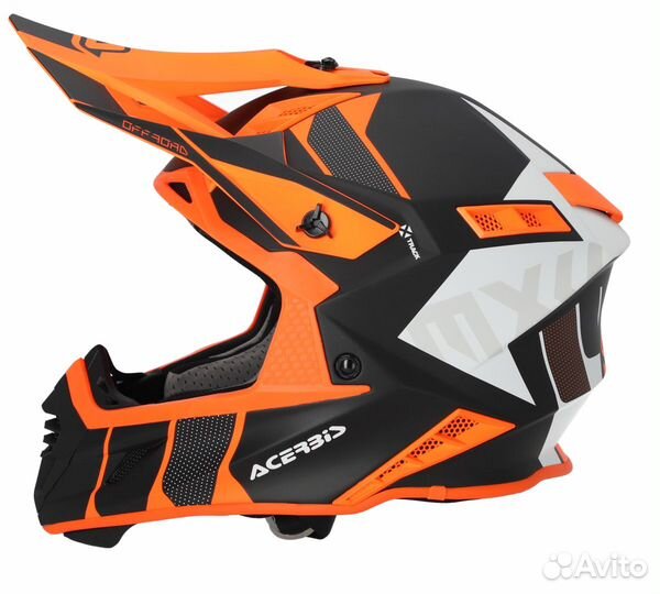 Мотошлем Acerbis X-track Orange 2023