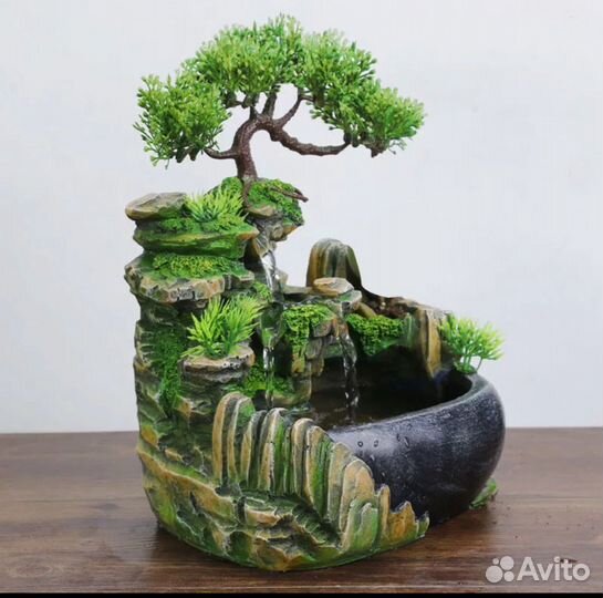 Декоративный фонтанчик с подсветкой