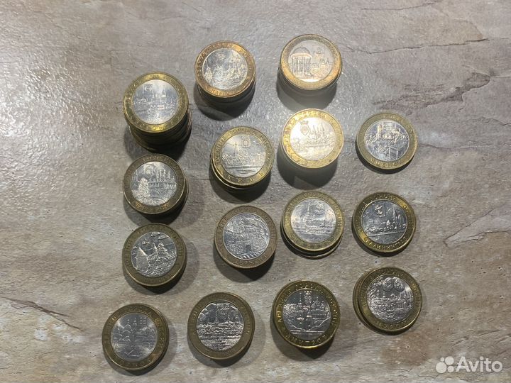 Юбилейные монеты 10рублей