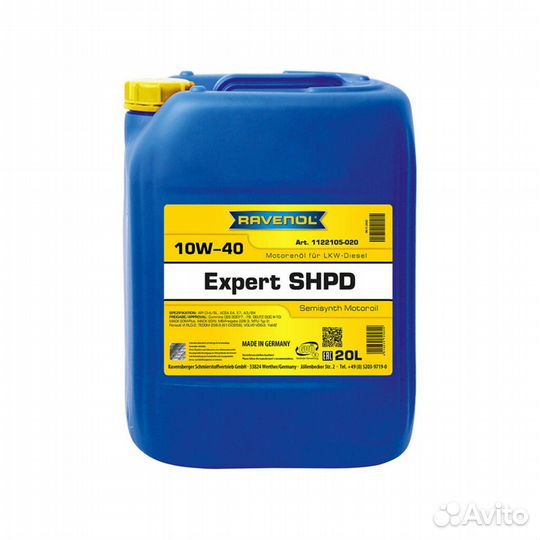 Моторное масло Ravenol Expert shpd 10W-40 полусинт