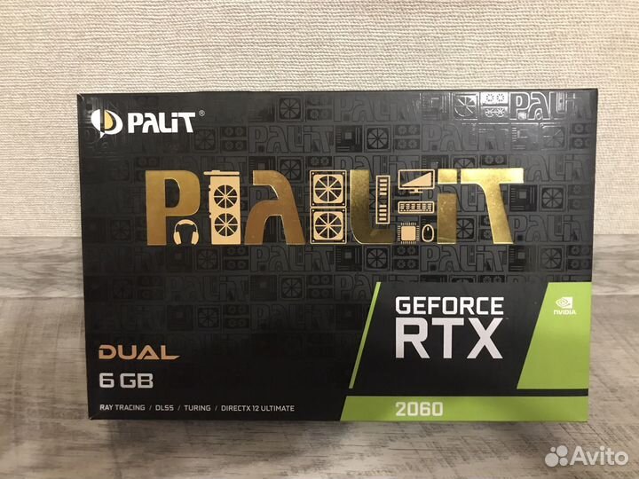 Видеокарта palit GeForce RTX 2060 Dual 6gb