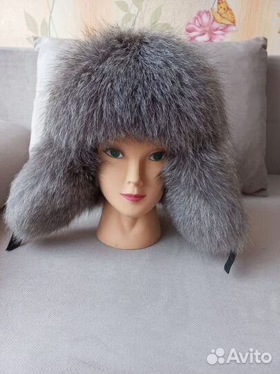 Шапка ушанка из натуральной кожи