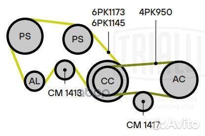 Ролик ремня приводного nissan terrano III/pathf