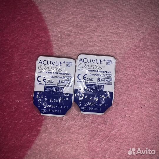 Линзы Acuvue Oasys -2.50