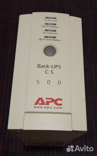 Ибп бесперебойник Apc back ups cs 500
