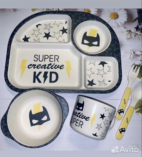 Бамбуковая посуда детская