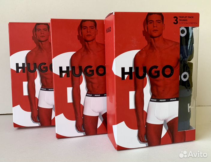 L комплект мужских трусов hugo