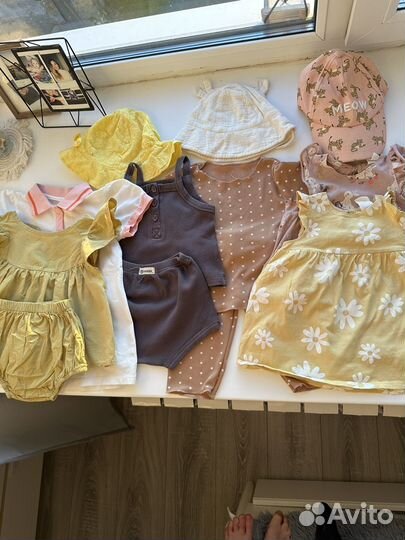 Пакет летних вещей для девочки 74-80
