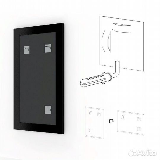 Зеркало Evoform Definite 115х65 BY 1087 в багетно