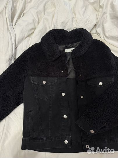 Джинсовая куртка с мехом