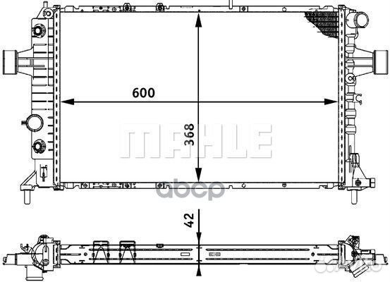 Радиатор opel astra G CR320000S Mahle/Knecht